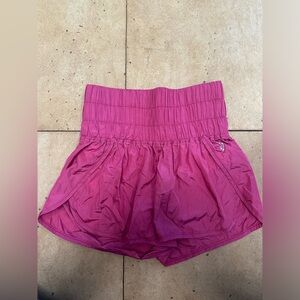 Free People Movement The Way Home Shorts pink size small